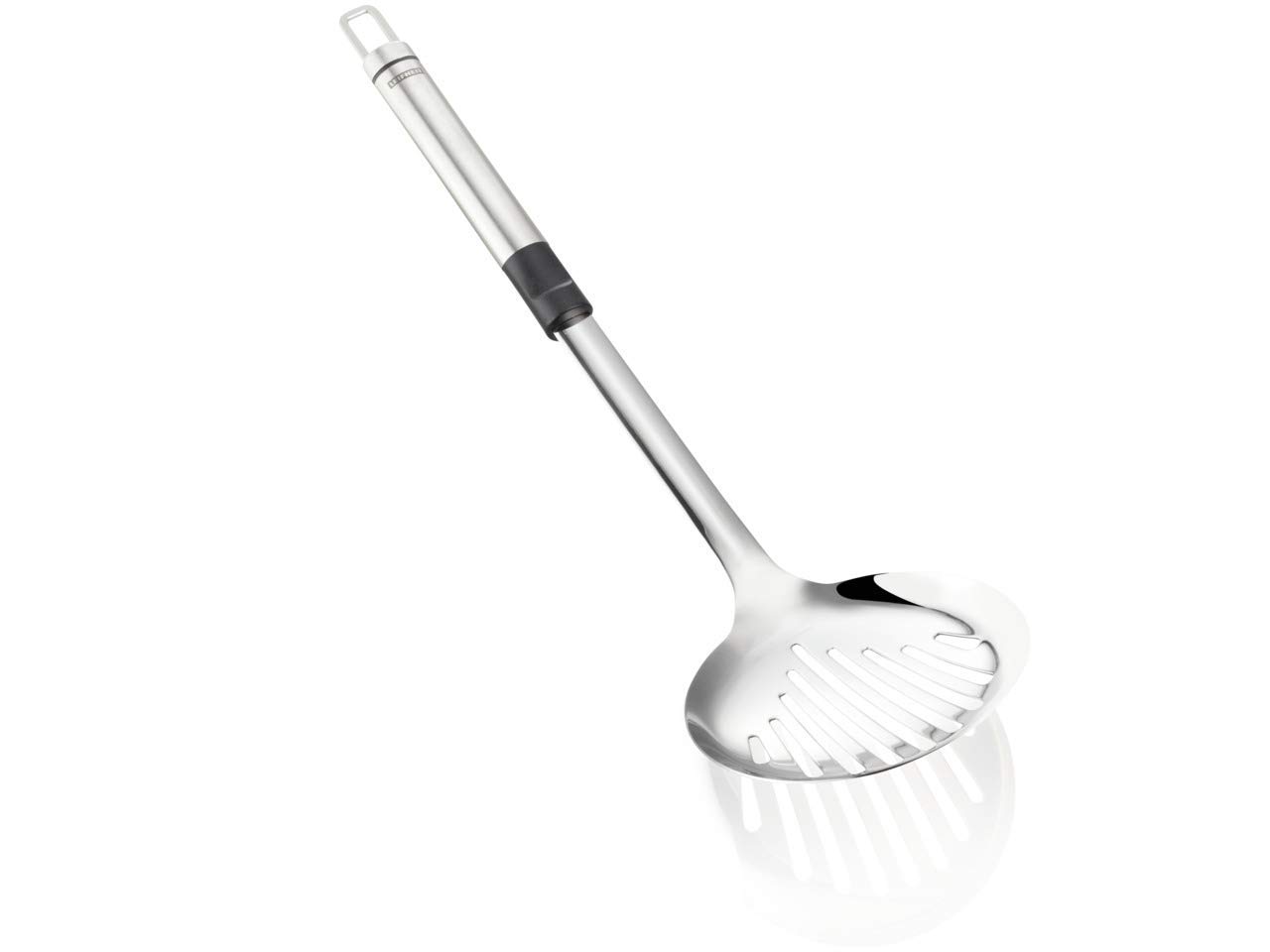 Leifheit Skimming Ladle, Kitchen Ladle, Kitchen Utensil, Stainless Steel, 3052, Silver, 38 x 11 x 6 cm