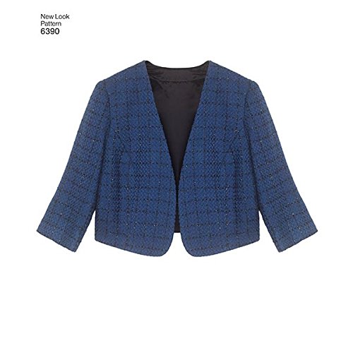 New Look Sewing Pattern 6390: Misses' Dresses with Full Skirt and Bolero, Size A, A (8-10-12-14-16-18), Multi-colour - Image 4