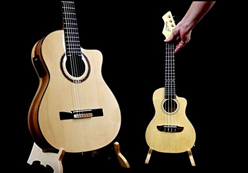 Ortega Guitars OWUS-2 Birch Wood Ukulele Stand, Natural Bright,Brown - Image 2