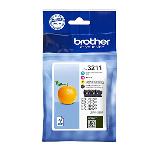 Brother LC-3211C/LC-3211M/LC-3211Y/LC-3211BK Inkjet Cartridges, Multi Pack, Standard Yield, Cyan, Magenta, Yellow and Black - Image 4