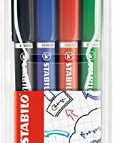 Fineliner - STABILO SENSOR M Wallet of 4 Assorted Colours