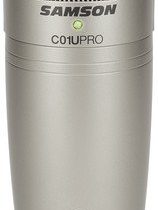 Samson C01U Pro - USB Studio Condenser Microphone with a Headphone Output for Zero-Latency Monitoring - Silver