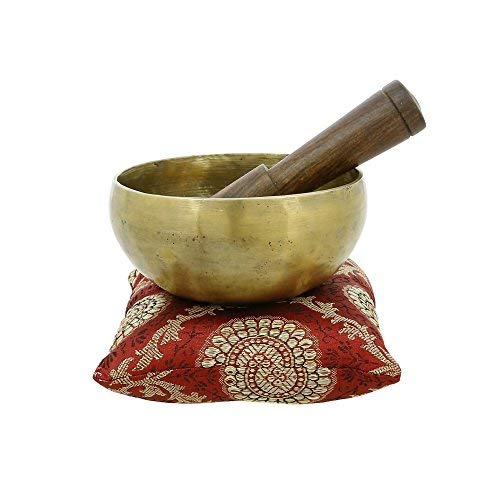 Tibetan Singing Bowls for Meditation And Healing Through Vibration 5 Inches Buddhism, Gold, Full-Size - Image 2