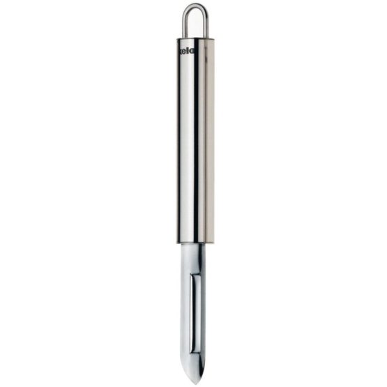 kela Potato Peeler Rondo 19cm of Stainless Steel in Silicone Grey, 19 x 2 x 2 cm