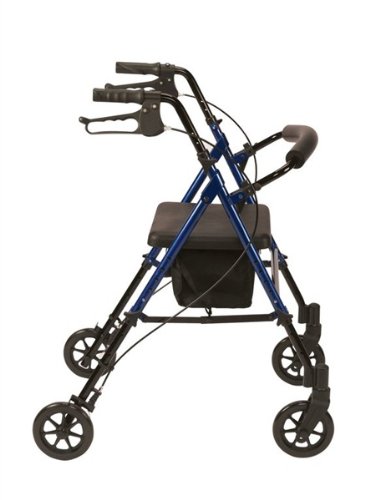 Drive Devilbiss R8 Blue Lightweight Aluminium Rollator with Height Adjustable Seat