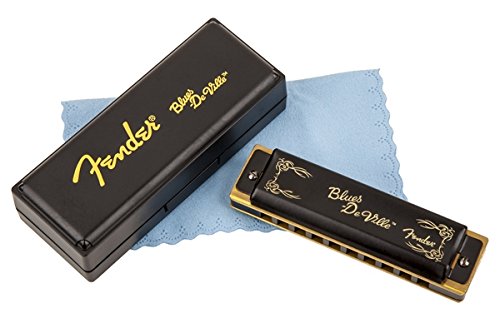 Fender Blues Deville Harmonica, Key of C, Bright and Bold Tone, Phosphor Bronze Reeds, Protective Case Included - Image 4