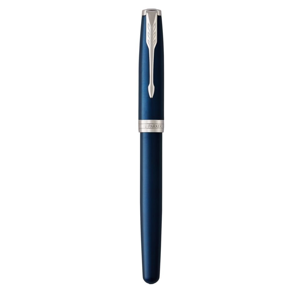 Parker Sonnet Fountain Pen, Blue Lacquer with Chrome Trim, Medium Nib - Image 3