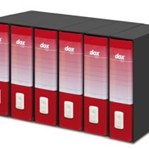 Esselte Dox 1 A4 Lever Arch File, Red, Pack of 6