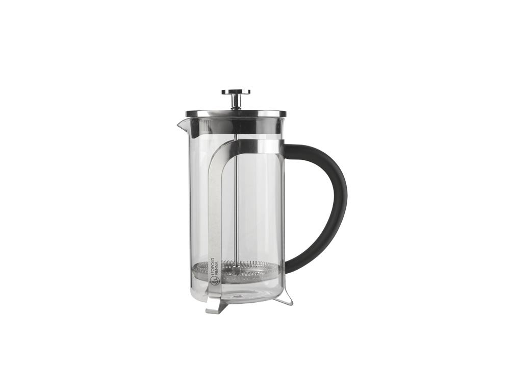 Bredmeijer LV01533 Cafetiere Coffee Maker 1 Litre Diameter 220 x 100 mm, Silver, 10.3 x 17.399999999999999 x 21.6 cm