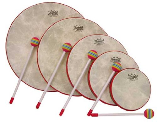 Remo KD-0500-01 5PC Kids Set Rain Forest Fabric, Fabric Rain Forest, Frame Drum Set Fabric Rain Forest