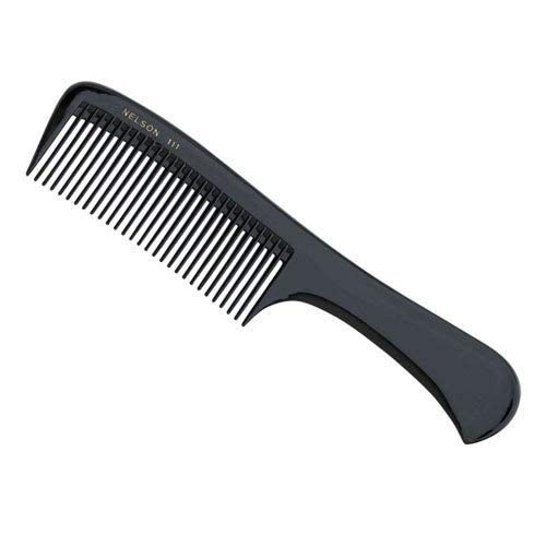 Sibel Nelson Delrin 111 Detangling Comb 21 x 8 cm Black, 1 Unité (Lot de 1)