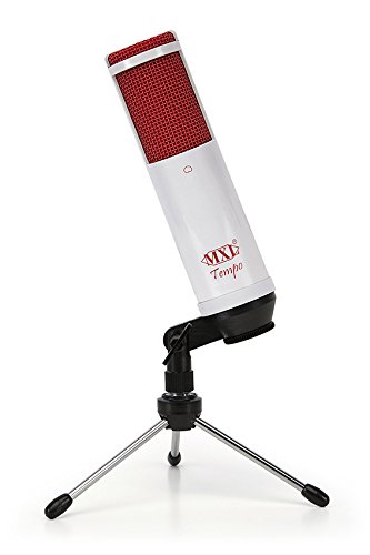 MXL Tempo USB Microphone, White/Red - Image 3