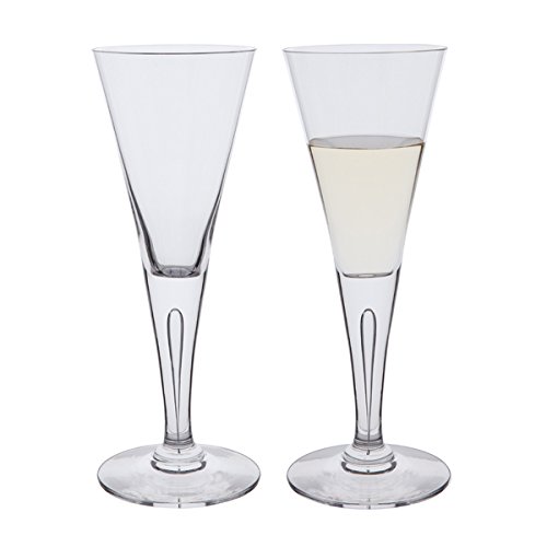 Dartington Crystal ST115/7/P Sharon Large Red/White Wine Glasses, 7x18.4x21 cm, Transparent, 2 Count (Pack of 1)
