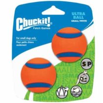 Chuckit Ultra Ball, Durable Dog Toy High Bounce Rubber Dog Ball, Launcher Compatible, 2 Pack, Small