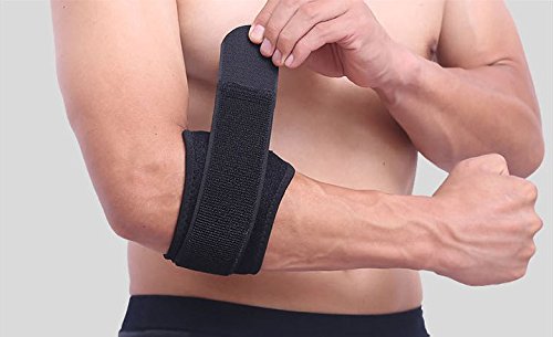 Essential Wellness Elbow Support - for Use with Tennis Elbow Golfers Elbow & RSI, Black, 60 g - Image 2