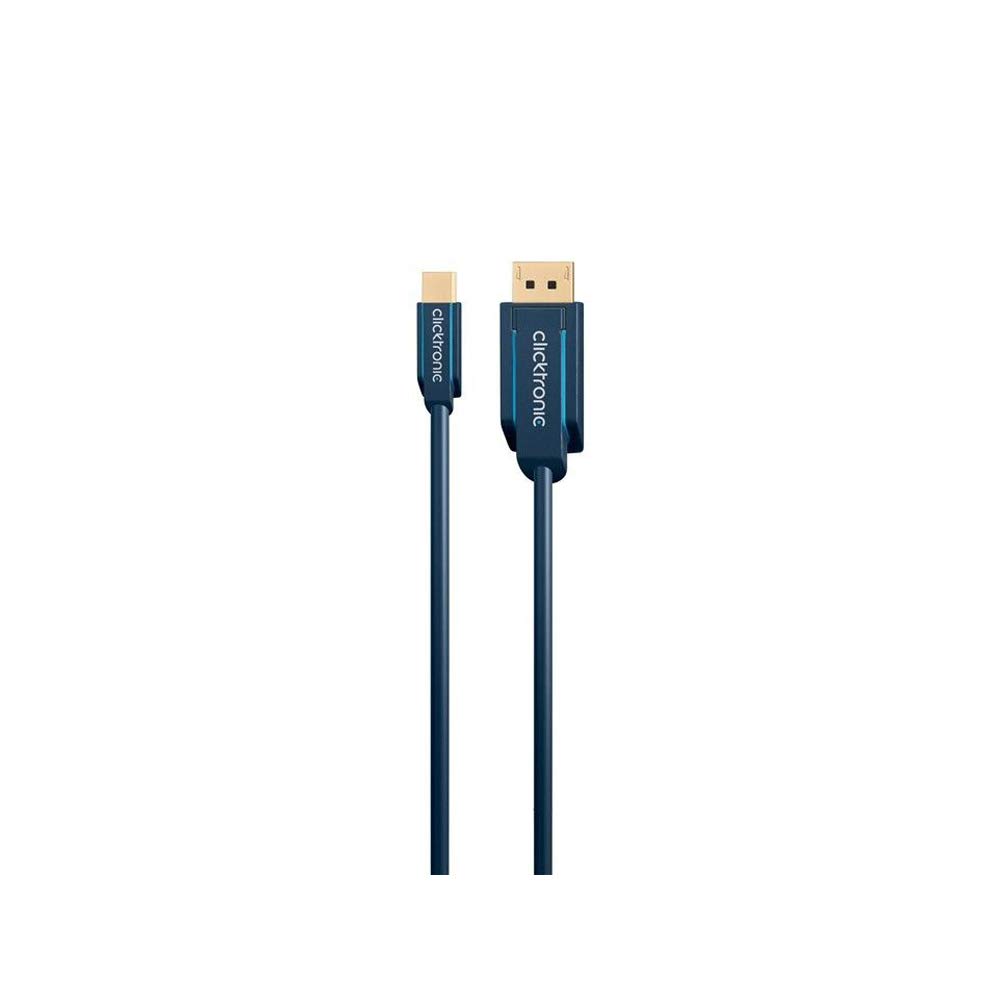 Clicktronic 70737 Casual Mini-DisplayPort Adapter Cable, 1m Length, Blue, 1.00 m - Image 4