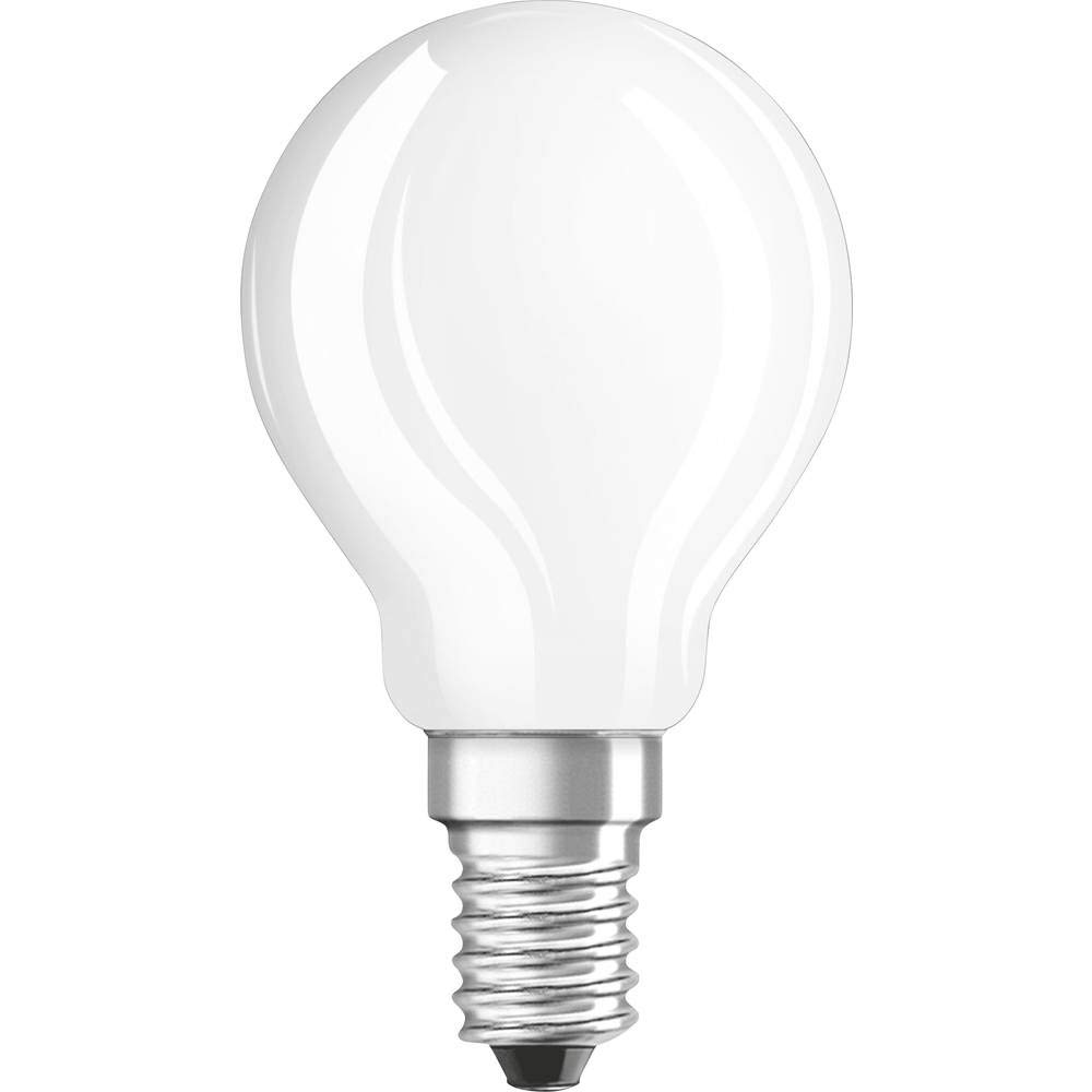 Osram Drop Shape Star+ Classic P Cri90 LED Lamp, Glass, Warm White, E14, 5 W, Set of 1