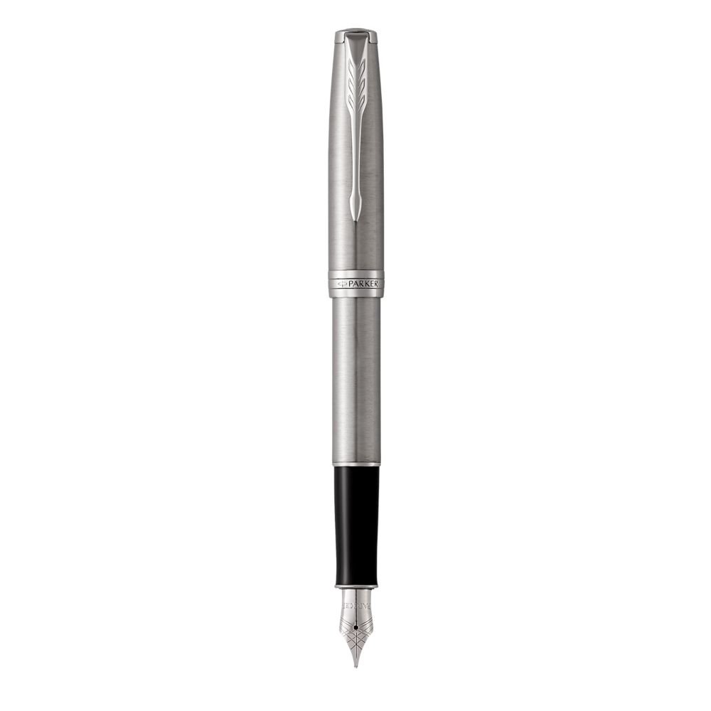 Parker Sonnet Fountain Pen, Stainless Steel with Chrome Trim, Fine Nib - Image 3