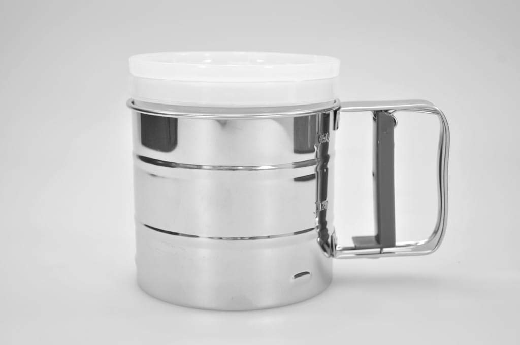 Dr. Oetker 1974 Flour Sifter, Stainless Steel, 10.5 x 10.5 x 10 cm, silver