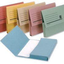 5 Star Premier Document Wallet Half Flap 285gsm Capacity 32mm A4 Assorted (Pack of 50)