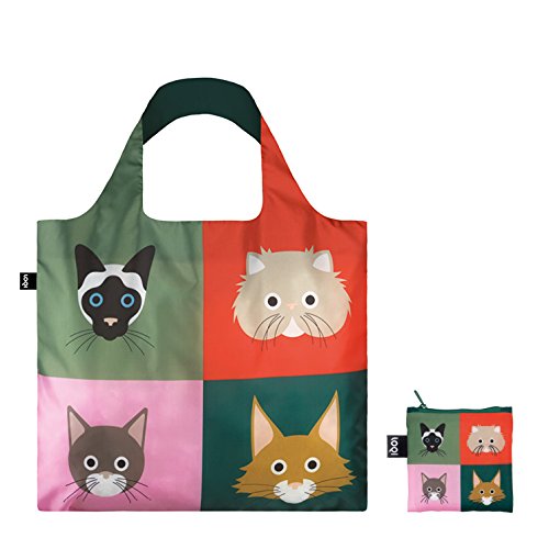 LOQI STEPHEN CHEETHAM Shopping Bag Travel bag, 50 cm, Cats, Multicolour - Image 3