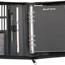 Bind T 3 - Personal Planner A5 with Zipper, Nappa Leather, Black