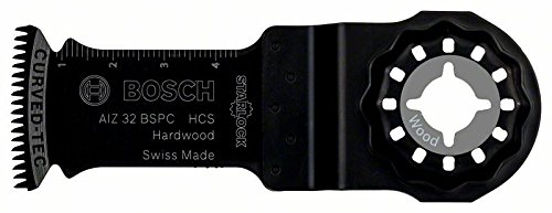 Bosch Professional 1x HCS Plunge Cutting Saw Blade AIZ 32 BSPC (for Hardwood 50 x 32 mm, Accessory Multitool)