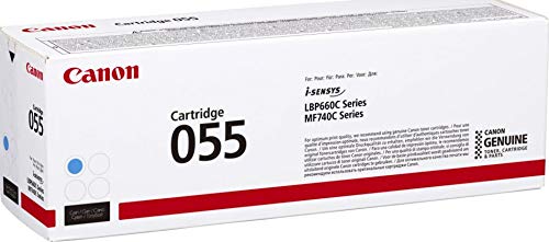 Canon Toner CRG 055 C 2.1K, Black, One Size,CO12466, Cyan