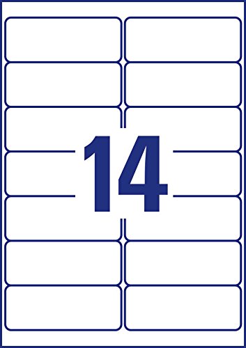 Avery Zweckform L7563-25 Universal Address Labels 25 Sheets / 350 Labels / 99.1 x 38.1 mm/Transparent, Clear, 25 Blatt - Image 3