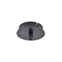 SLV Ceiling Rosette FITU 1er Rose Round incl. Strain Relief/Black, Steel