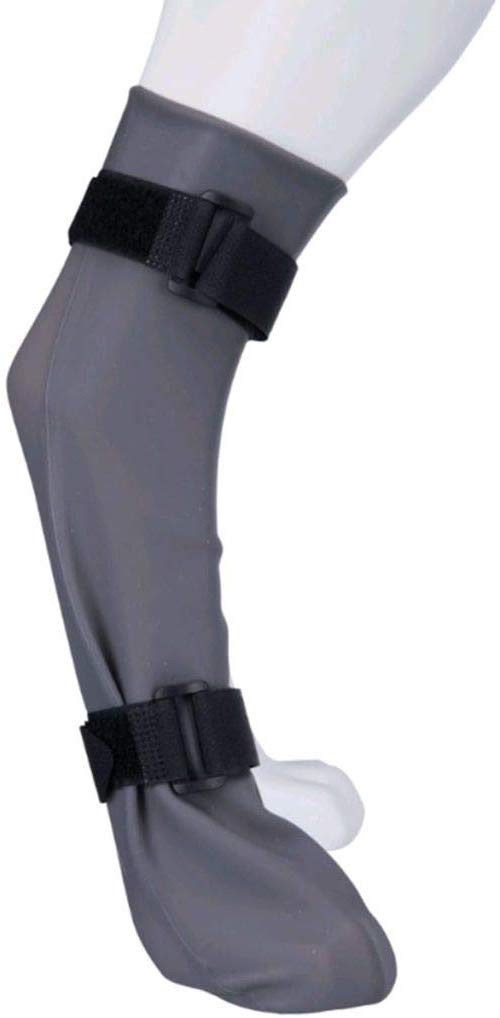 TRIXIE Silicone Protective Sock, X-Large, 12cm/45cm, Grey, Ocean Tides, XL