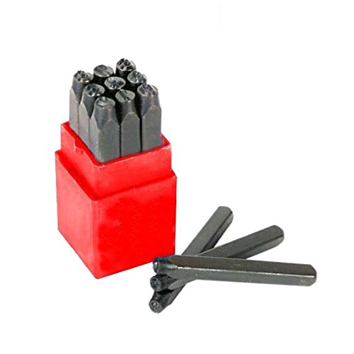 Brueder Mannesmann Tools M 245-04 Number Punch, black, 4 mm