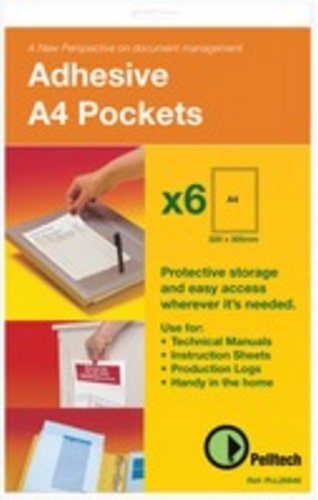 Pelltech A4 Maxi Pocket (Pack of 50), Transparent