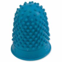 Quality Thimblette Rubber for Note-counting Page-turning Size 1 Medium Blue Ref 265486 [Pack of 10]
