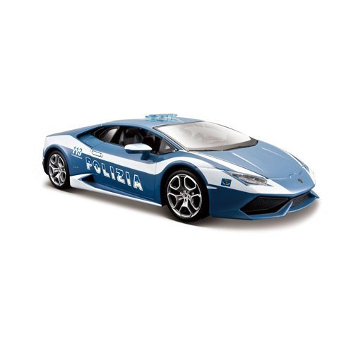 Tobar MAISTO Lamborghini Huracán Police, Realistic 1:24 Scale Model Car, Replica with Opening Doors and Boot