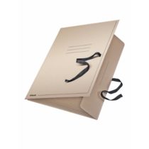 Leitz 6585 Portfolio with Ties A2 Cardboard Grey