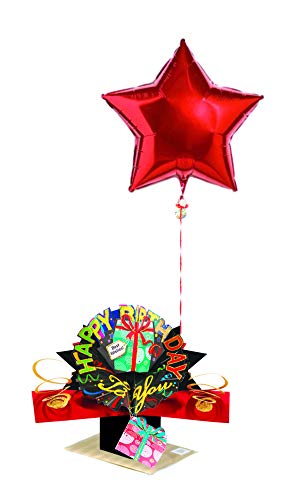 Second Nature 'Birthday Girl' Pink Shoe & Flowers Pop Up Greeting Card - POP140, 20cm x 20cm - Image 2