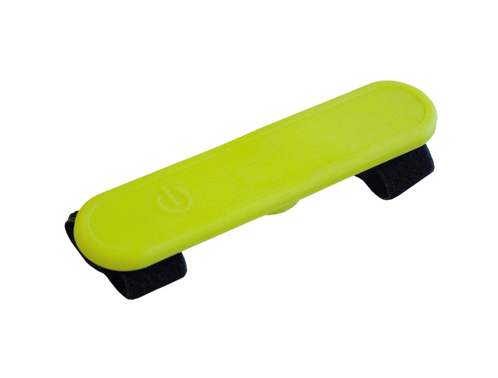 Nobby LED Silikon Klettsticker FLASH Yellow 12 x 3.5 cm, lemon tree
