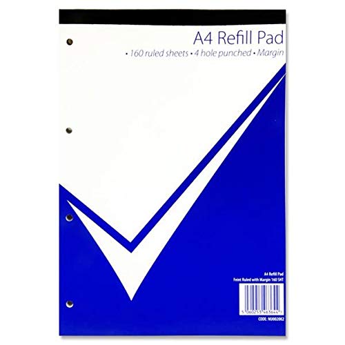 Nu Notebooks - Office Range - A4 Refill Pad - A4 Notebook - Stationery Notebooks - Writing Pad - 160 Pages, White - Image 2