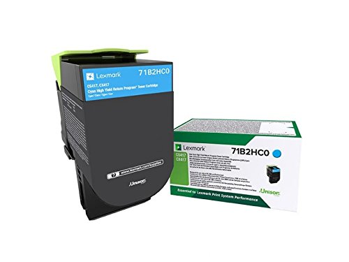 Lexmark 71B2HC0 High Capacity Toner Cartridge - Cyan, Standard