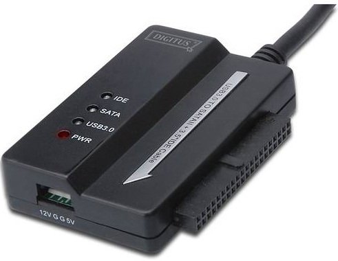 DIGITUS hard drive adapter cable, USB 3.0 to SATA2/IDE converter, for 2.5/3.5" SSDs/HDDs, 5 Gbit/s data transfer rate