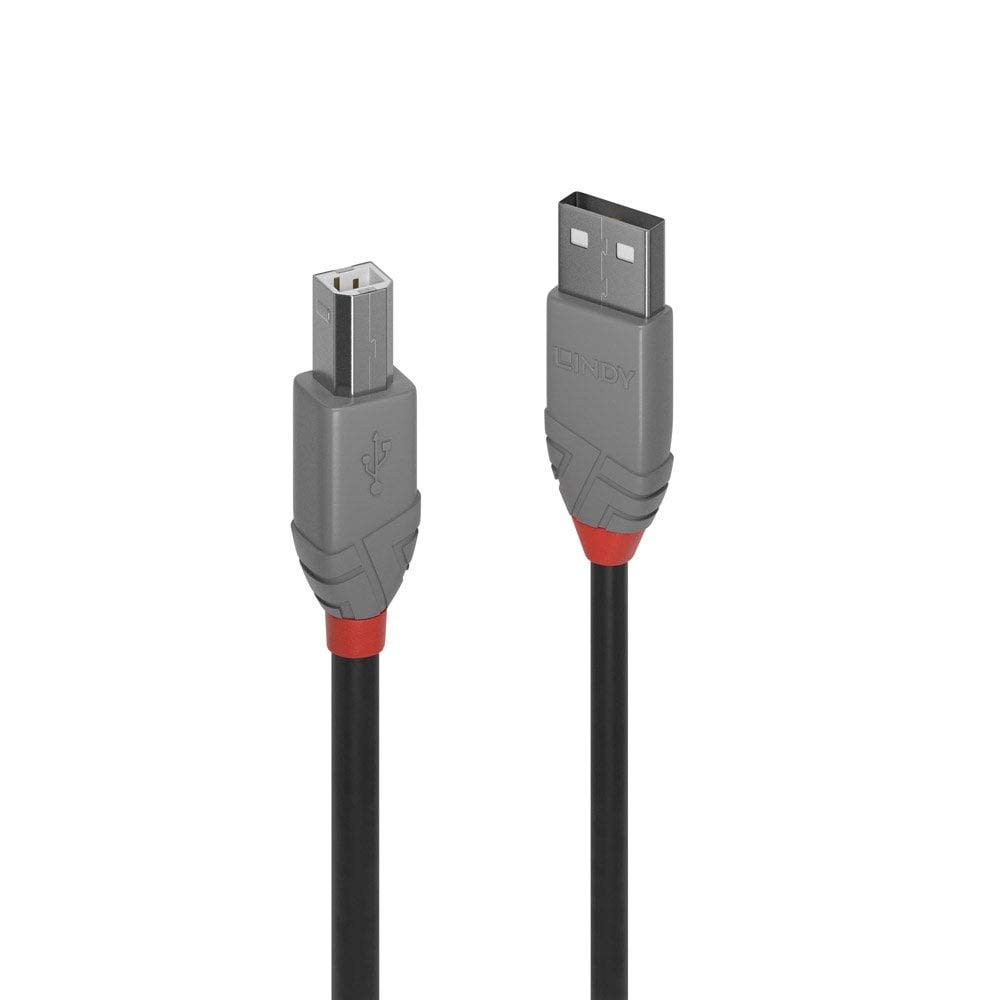 Lindy 7.5m USB 2.0 Printer Cable, USB-A to USB-B Cable ,Scanner and Printer cable for HP Canon, Dell, Epson, Brother