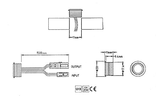 Manual 12V DC Dimmer Switch Chrome LED Strip Adjustable Brightness Controller - Image 3