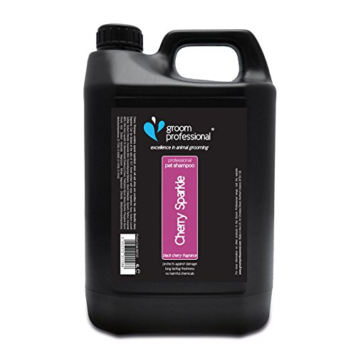 GROOM PROFESSIONAL Cherry Sparkle Dog Shampoo, Deep Cleansing & Repairing Pet Grooming Shampoo for Smelly Dogs & Puppies