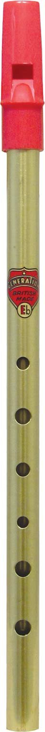 Flageolet 6584 Eb Brass Whistle, Yellow