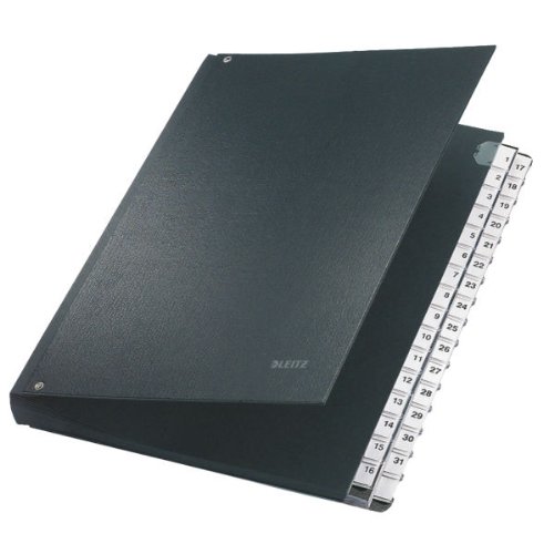 Leitz 59310095 Organiser File 1-31 32 Sleeves Polypropylene Black