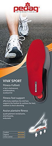 Pedag Unisex-Adult Viva Sport Insole 181 Red 40 EU, 7 Ladies/6 Mens UK - Image 2