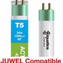 iQuatics Juwel Compatible Aquarium Fluorescent Light Bulb T5 (Single), Actinic, 54w 1200mm 48”