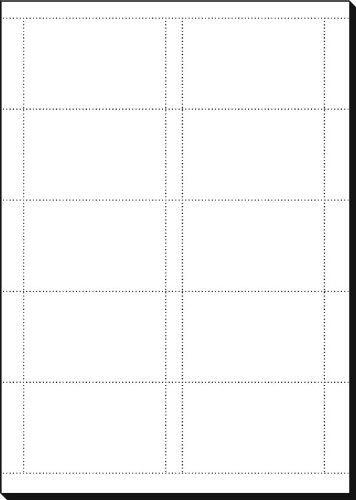 SIGEL DP930, 85x55 mm (A4), Business Cards, mp, 185 gsm, printable, bright White, 600 Piecesequal to60 sheets - Image 2