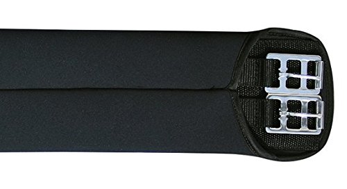 HKM 6281 Softoprene Saddle Girth Softoprene Roller Buckles 45-130, Black, 90